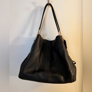 Coach navy shoulder bag